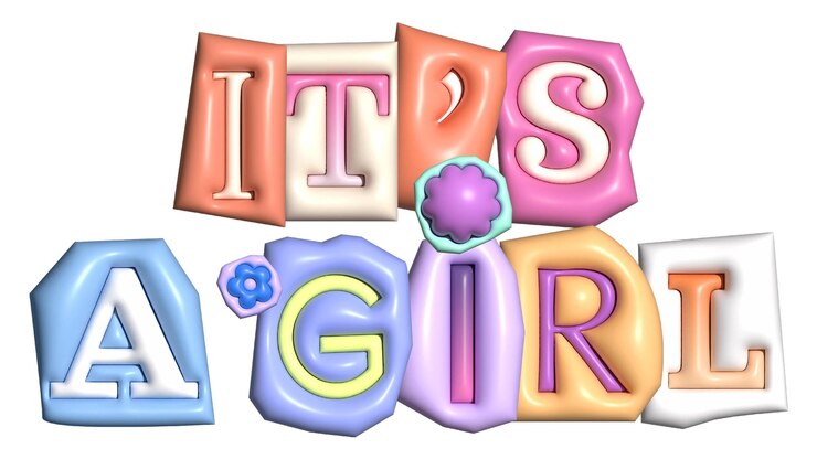 Foto es una chica pegatina de palabras elemento png editable diseño de fuente de revista hinchada
