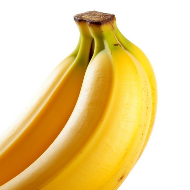 es gibt drei Bananen, die auf einer weißen Oberfläche generativ ai