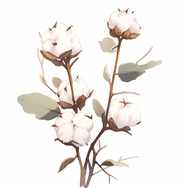Es gibt ein Bild einer Pflanze mit weißen Blüten darauf