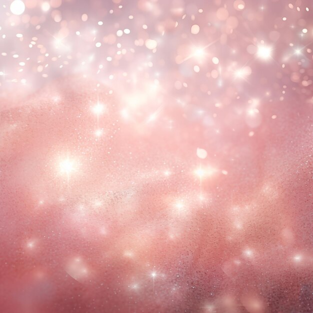 es gibt ein verschwommenes Bild eines rosa Hintergrunds mit Sternen generative ai