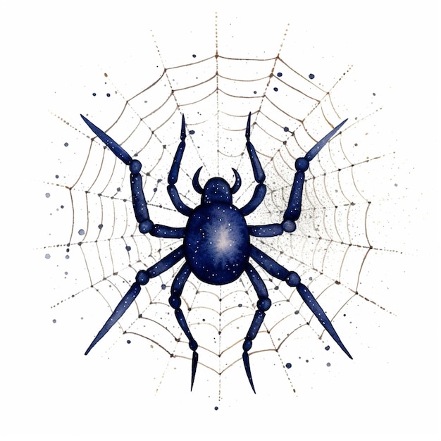 Es gibt eine Spinne, die mitten in einem Netz mit generativer KI sitzt