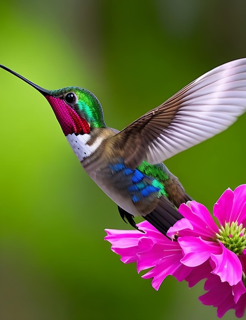 Foto es muy agradable ver un pájaro volador de colores