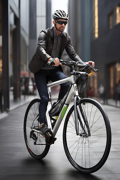 Foto esta es la nueva bicicleta de alcance moderno