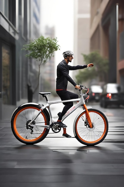 Foto esta es la nueva bicicleta de alcance moderno