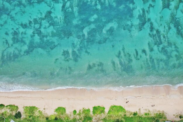 Foto es una playa hermosa.