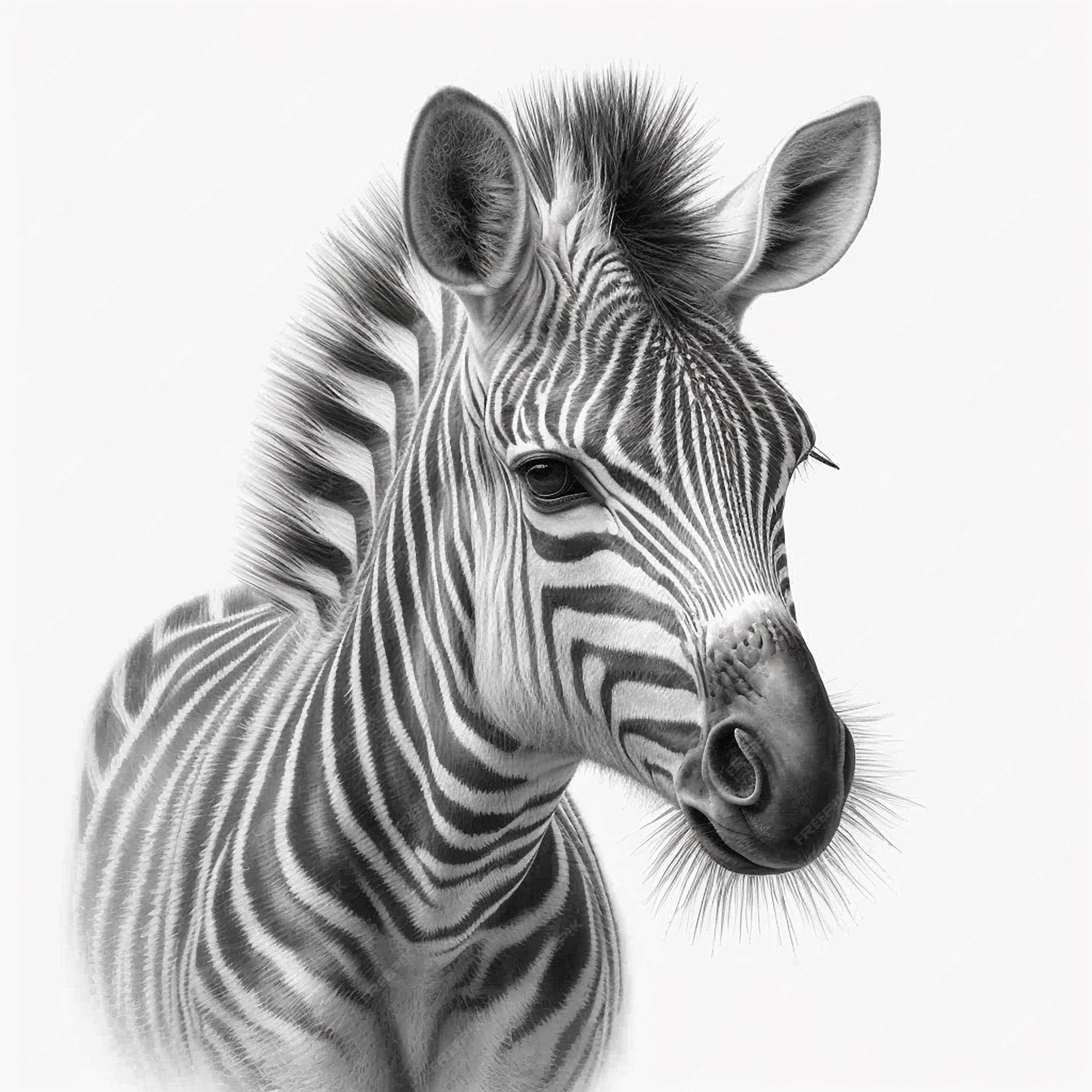 Como fazer desenho realista de zebra: 5 de 5 