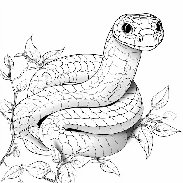 Desenho Para Colorir cobra - Imagens Grátis Para Imprimir - img 27866