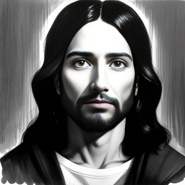 Foto esboço de jesus