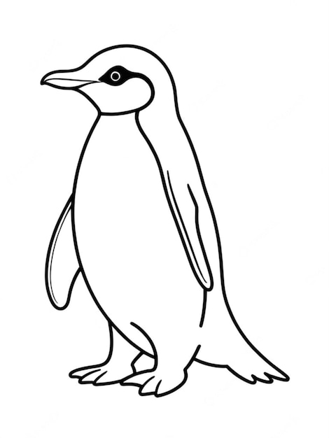 Esboço de um pinguim