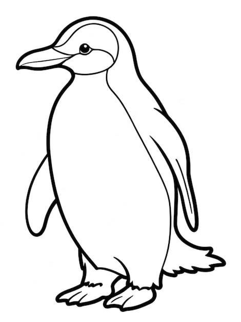 Esboço de um pinguim