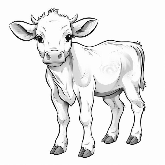 Esboço de vaca Esboço de vaca Arte de vaca Vaca Vetor Esboço de vaca Esboço Arte Vaca Bezerro