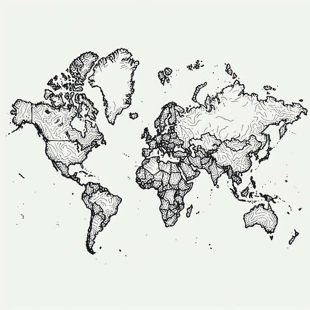 Esbozo del mapa del mundo