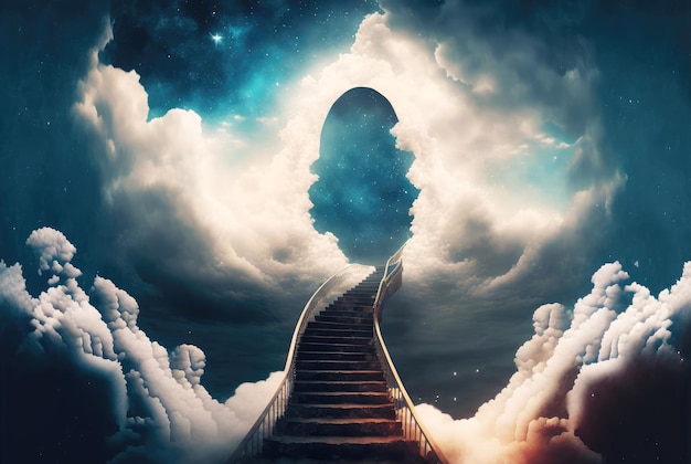 Escada para o céu deus religião e fé generative ai