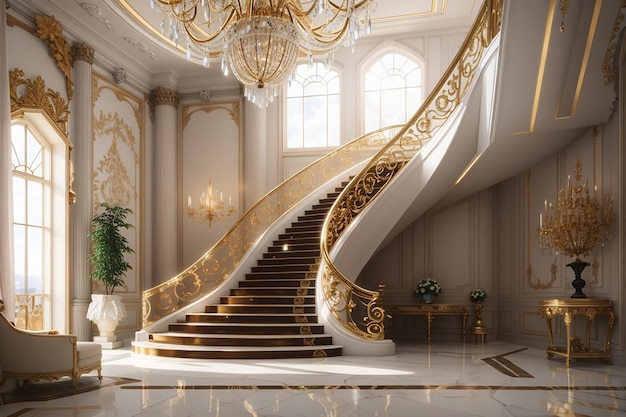 Escadaria de luxo