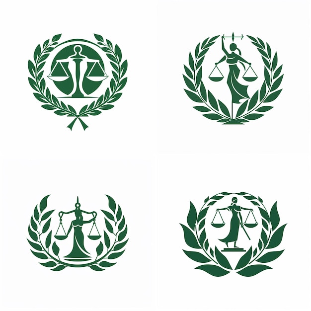 Foto escala de equidade equidade harmonia modelos de logotipo de advogado para equilíbrio de justiça