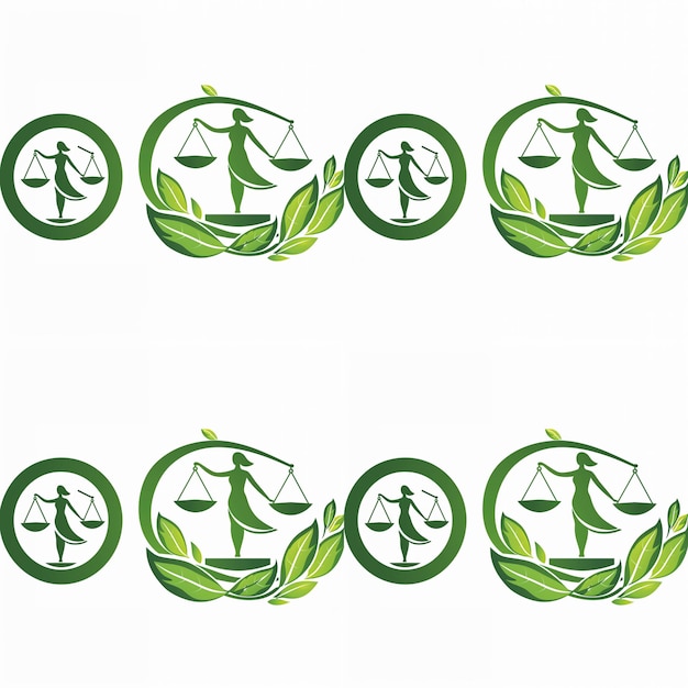 Escala de equidad equidad armonía plantillas de logotipo de abogado para el equilibrio de la justicia