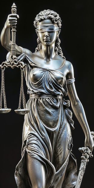 Escalas simbólicas de justiça Themis equilíbrio jurídico justiça e moralidade no tribunal uma representação da virtude ética e imparcialidade no sistema jurídico