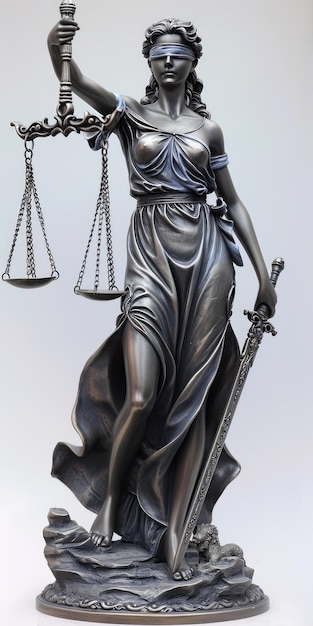 Escalas simbólicas de justiça Themis equilíbrio jurídico justiça e moralidade no tribunal uma representação da virtude ética e imparcialidade no sistema jurídico
