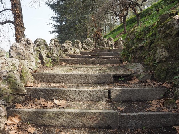 Escalera de la colina antigua