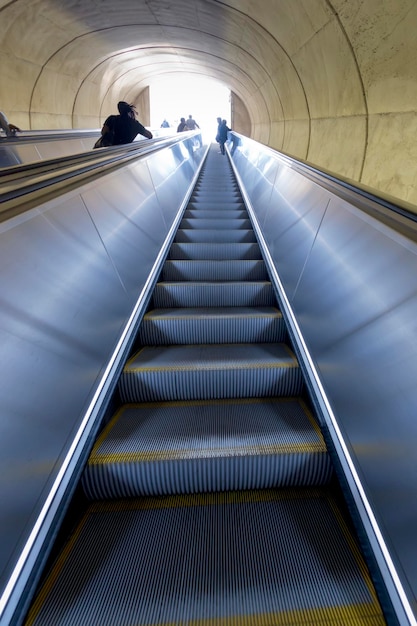 Escalera mecánica del metro de Washington DC