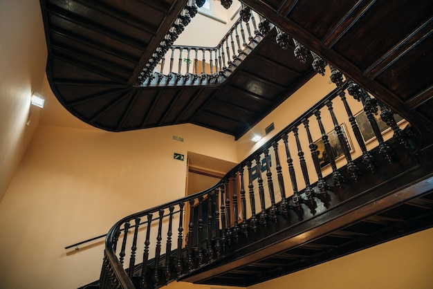 Escalera del Museo de La Rioja en Logrono La Rioja España nov2021