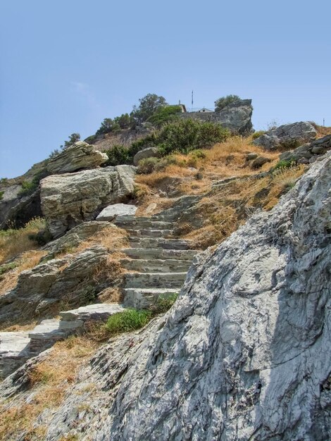 escalera en Skopelos