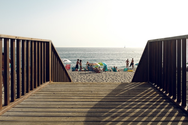 escaleras a la playa en portugal