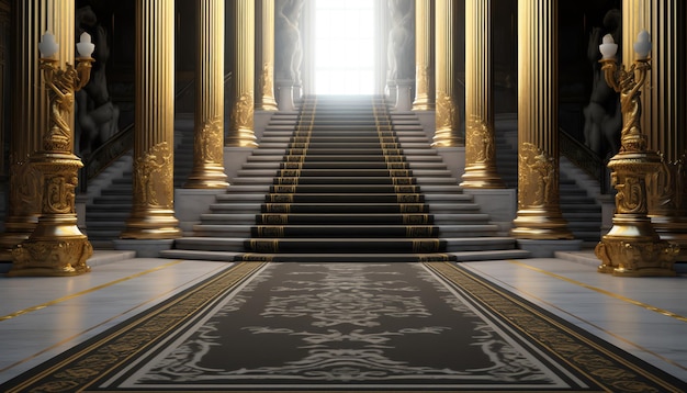 Las escaleras del templo de apolo