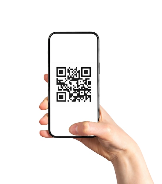 Escaneamento de código de telefone qr