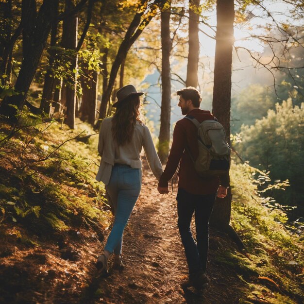 Escapada Encantada Uma viagem romântica pela floresta