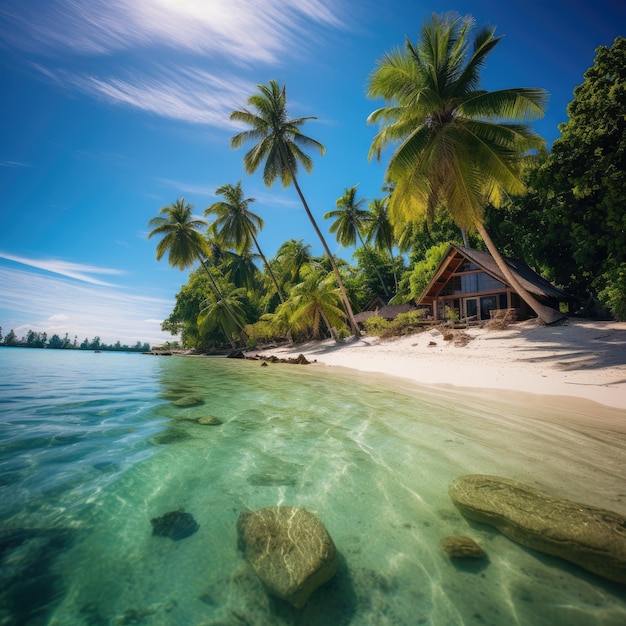 Escapada a la playa en una idílica isla paradisíaca