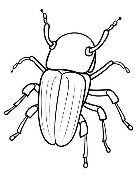 un escarabajo colorido página generativa ai