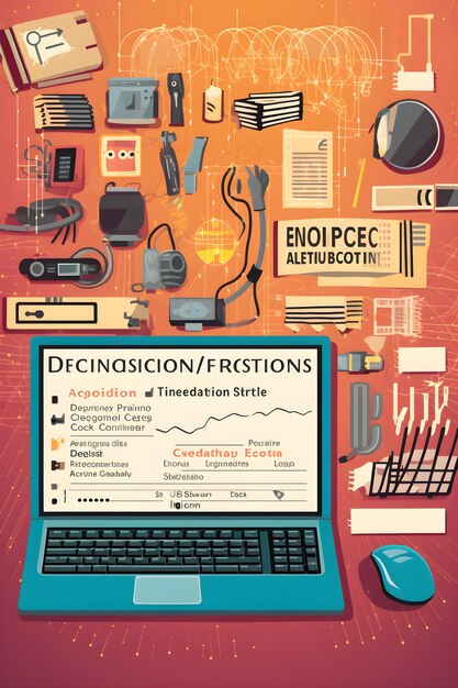 Escena de aprendizaje en el hogar capturando un directorio de cursos en línea de ciencias de la computación