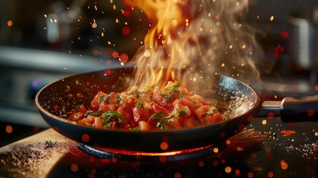 Foto escena de cocina ia generativa