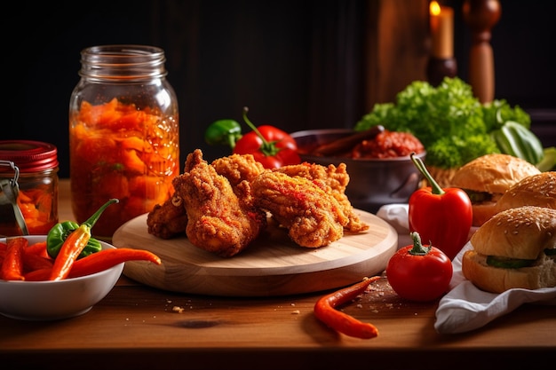 La escena de la comida encantadora