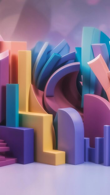 Escena de fondo abstracta para la representación 3D de la pantalla del producto