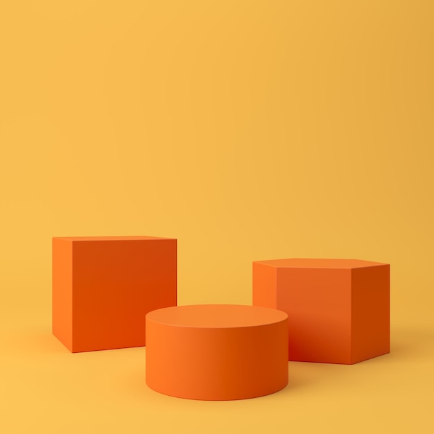 Escena de fondo abstracto para visualización de productos representación 3D