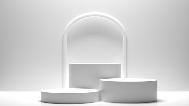 Escena fondo telón de fondo podio soporte producto estante de pie telón de fondo pedestal pantalla Soporte en blanco para mostrar el producto