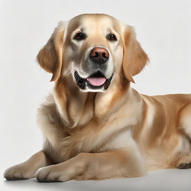 La escena de la foto del perro marrón y blanco