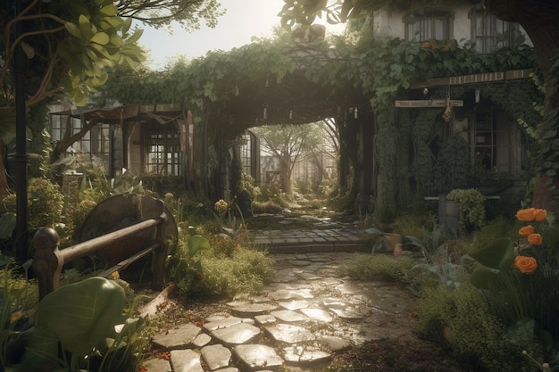 Una escena del juego the last of us