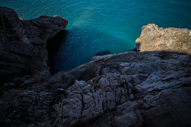 escena mediterránea, ciudad de peñiscola ubicada en españa