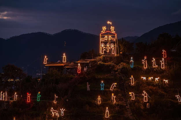 Escena de la Natividad en Manarola