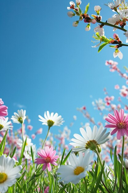 Foto una escena de la naturaleza de primavera que simboliza el nowruz