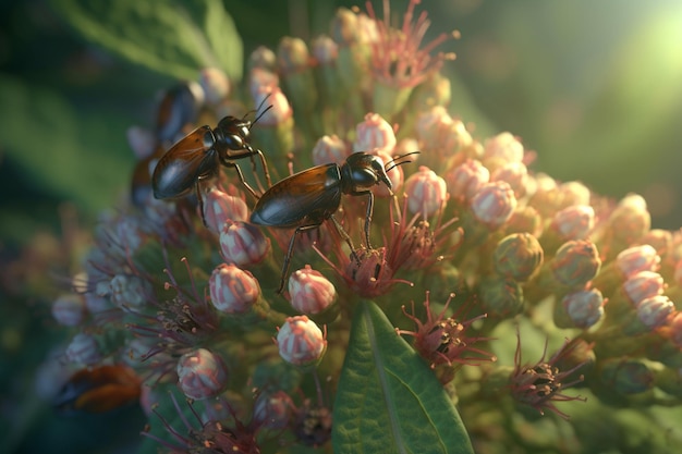 Escena de la película La hormiga y la flor.