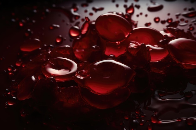 escena de sangre con vibraciones sangrientas rojas