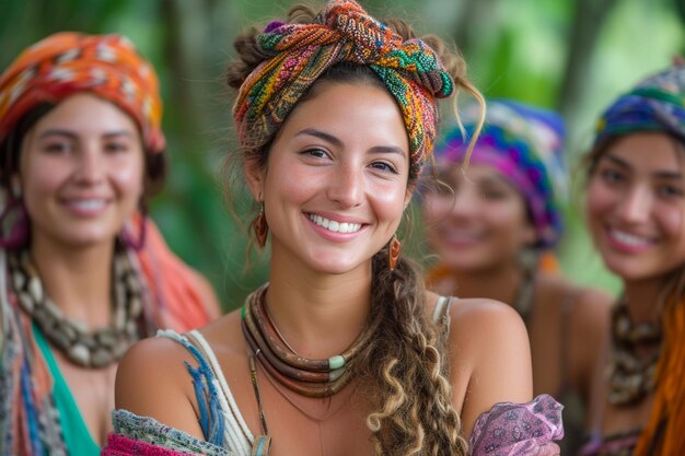 Escena de solidaridad de las Mujeres Unidas