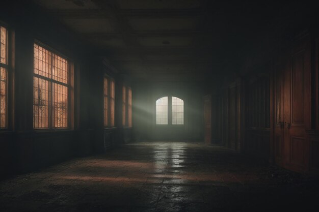 Escena de terror digital de Metaverse Haunted Asylum