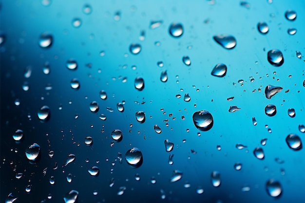 Escena tranquila Las gotas de lluvia crean un cautivador mosaico en el vidrio de la ventana