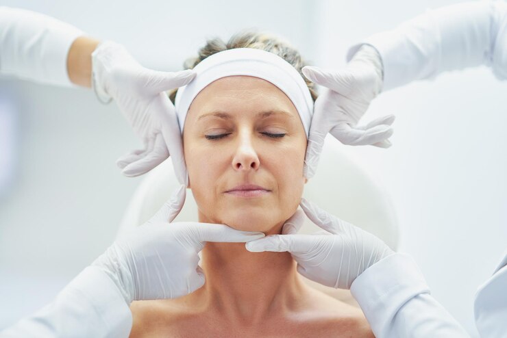 Foto una escena de tratamientos de cosmetología médica inyección botulínica
