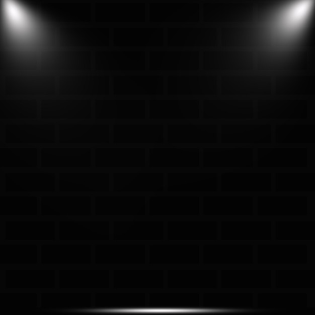 un escenario con una luz en la pared y un reflector en él